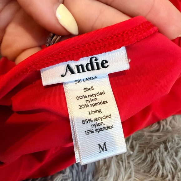 Andie Swim Women’s One-Piece Red Swimsuit - Picture 4 of 4